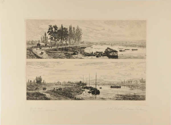 THE BANKS OF THE SEINE AT BEZONS; THE BANKS OF THE SEINE NEAR ARGENTEUIL