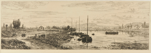 THE BANKS OF THE SEINE NEAR ARGENTEUIL