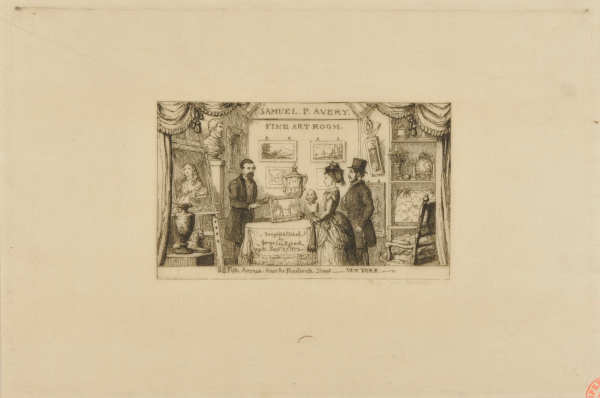 Business Card of Samuel P. Avery