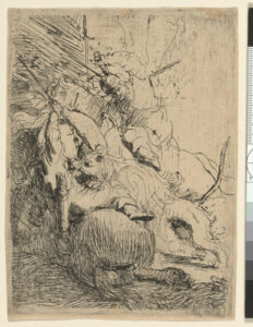 The Small Lion Hunt (with one lion)