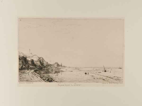 VIEW FROM THE PORT OF DIVES-SUR-MER (CALVADOS)