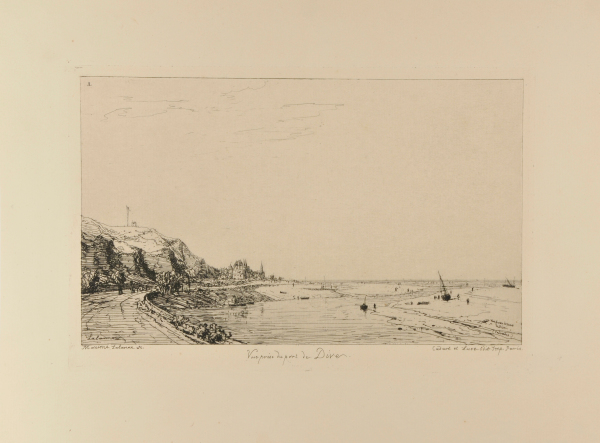 VIEW FROM THE PORT OF DIVES-SUR-MER (CALVADOS)