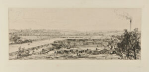 Vue prise du viaduc de Point du Jour