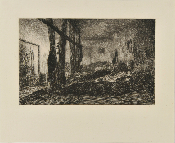 A NATIONAL GUARD POST AT THE RAMPARTS