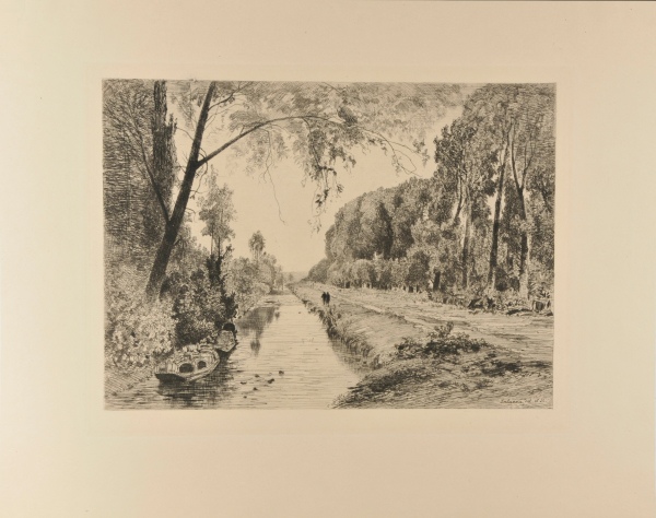 THE CANAL AT PONT-SAINT-MAXENCE