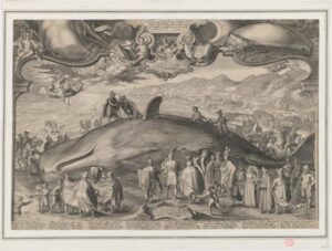 Beached Whale Near Beverwijk Witnessed by Count Ernst Casimir of Nassau-Dietz