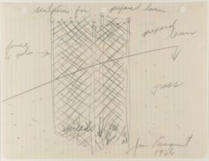 Design for “Sculpture for Prepared Lawn”
