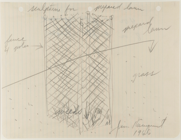 Design for “Sculpture for Prepared Lawn”