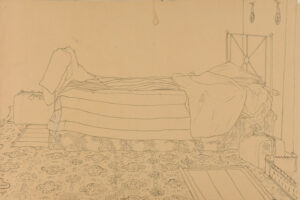 Interior with Bed and Suitcase