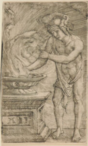 Mucius Scaevola Burning His Hand