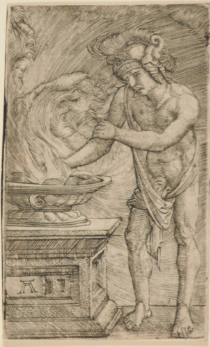Mucius Scaevola Burning His Hand