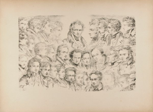 PORTRAITS OF THE STUDENTS IN GIRODET'S ATELIER