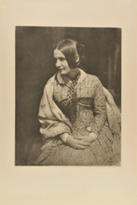 Lady in Flowered Dress