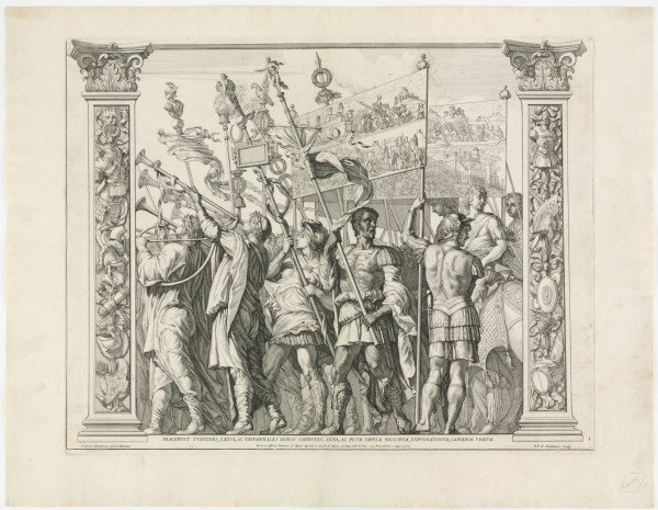 PLATE 1 FROM THE SERIES "THE TRIUMPH OF CAESAR"