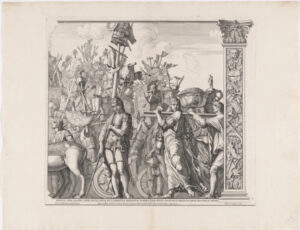 Plate 3 from the series “The Triumph of Caesar”