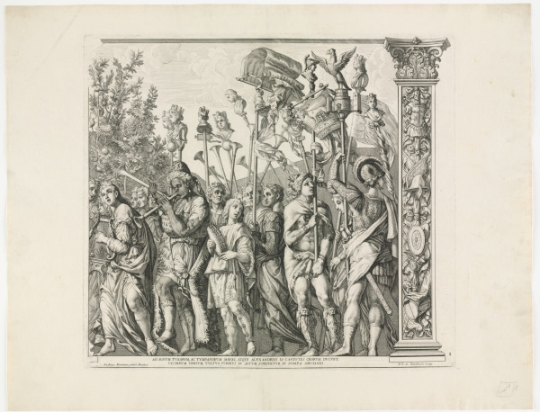 PLATE 8 FROM THE SERIES "THE TRIUMPH OF CAESAR"