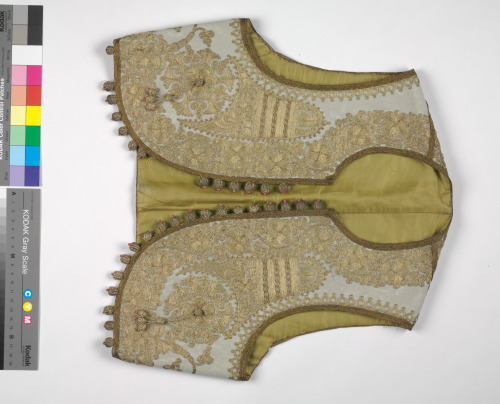 WOMAN'S YELEK OR JELEK WITH METALLIC EMBROIDERY AND TRIM