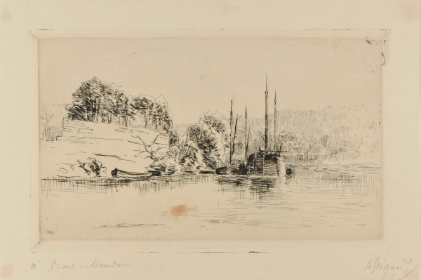 AT BAS MEUDON, WITH BOATS DOCKED