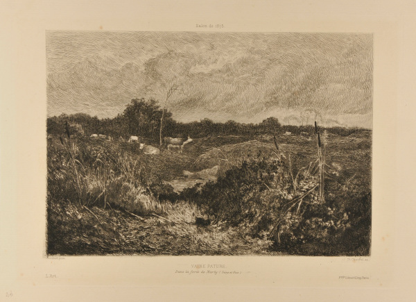 COMMON GRAZING LAND IN THE FOREST OF MARLY (SEINE-ET-OISE)