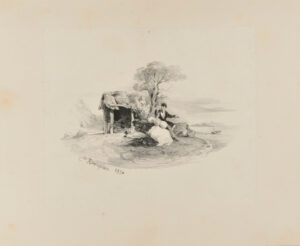 Fileuse et son enfant (deuxième planche)