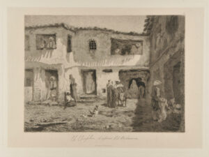 Intérieur d’une cour à Constantine