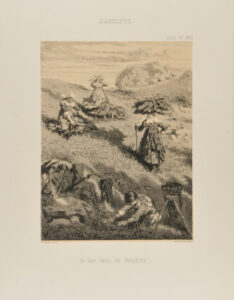 Le Soir dans les Bruyères, Auvergne.