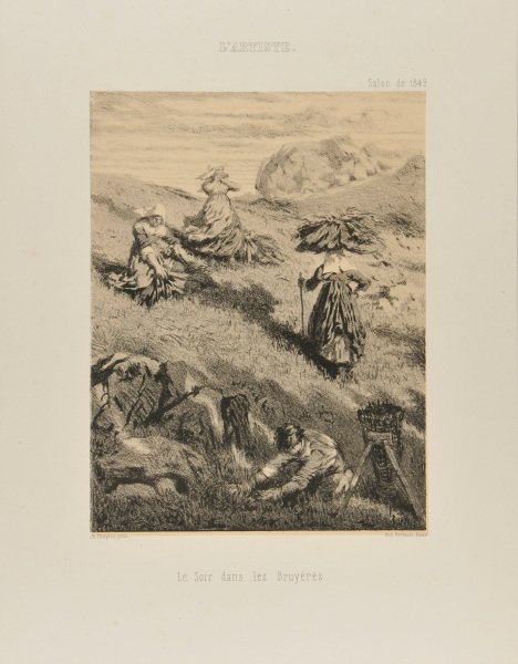 LE SOIR DANS LES BRUYÈRES, AUVERGNE.