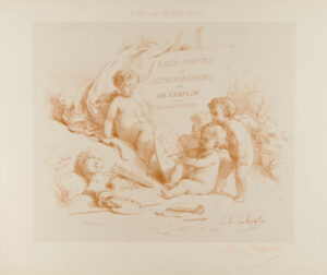 Title plate from the series “Eaux-fortes et lithographies par Chaplin: Recueil de 15 planches”