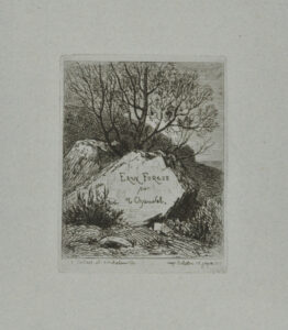 Title plate from the series “Eaux fortes par T. Chauvel”