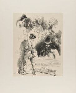 Sketches: Heads; Man Drawing on a Wall, etc.