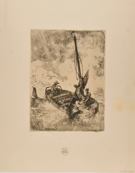 Sailors a Sea, Raising their Mast