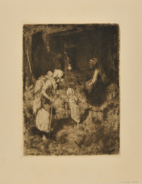 PEASANT WOMAN WITH TWO CHILDREN