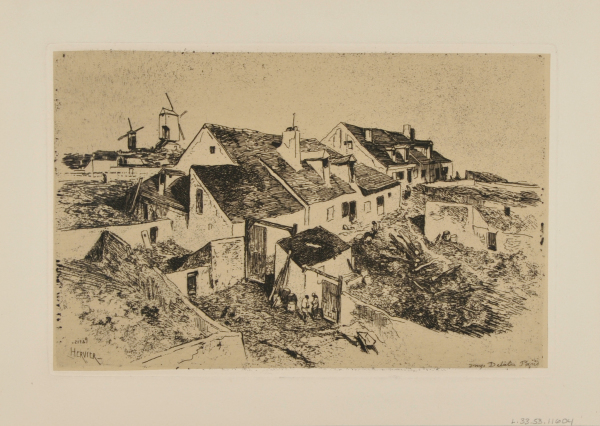 WINDMILLS IN MONTMARTRE (LARGE PLATE)