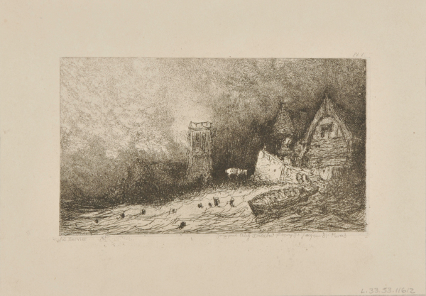 Fishermen’s Houses and Tower next to the Sea