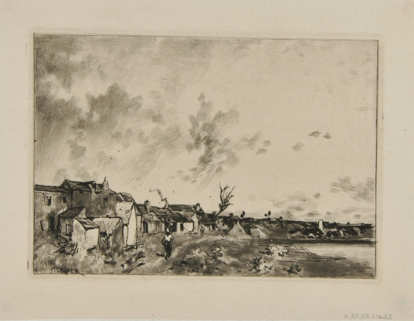 VILLAGE ON THE BANKS OF A RIVER