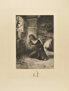 Illustration for Notre Dame de Paris (Mad Woman in Prison with Esmeralda)