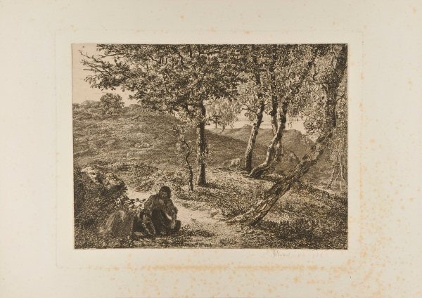LANDSCAPE WITH SHEPERD AND SHEPHERDESS