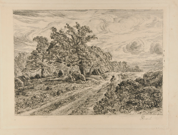 PEASANT FOLLOWED BY HIS DOG