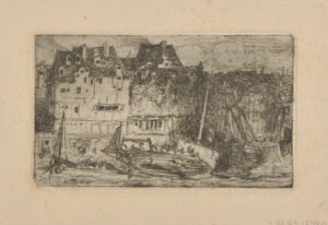 Boats Docked at Night