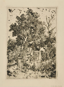 Village Street with Woman on a Donkey