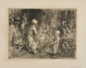 Interior of a Butcher Shop