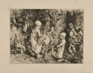 Interior of a Butcher Shop