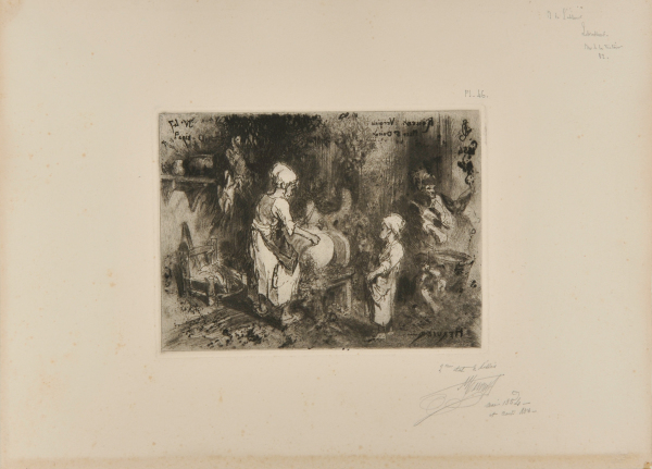 Interior of a Butcher Shop