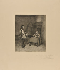 Soldier writing letter