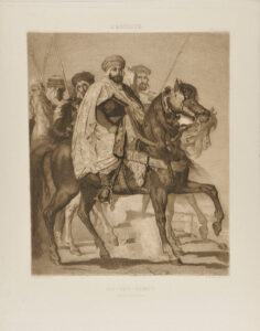 Ali-Ben-Hamet, Caliph of Constantinople and Chief of the Haractas, Followed by his Escort