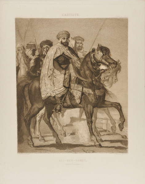 ALI-BEN-HAMET, CALIPH OF CONSTANTINOPLE AND CHIEF OF THE HARACTAS, FOLLOWED BY HIS ESCORT