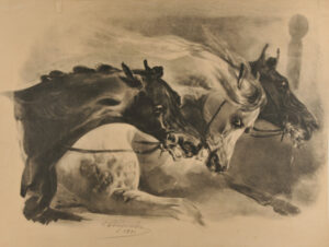 Heads of Three Horses