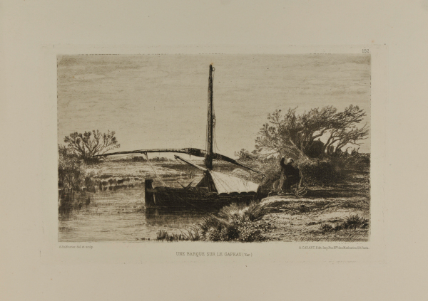 Une Barque sur le Gapeau (Var).