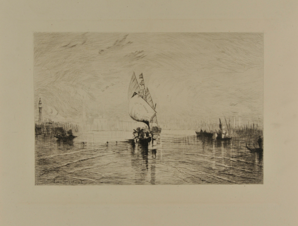 The 'Sol di Venezia' on the canal in Venice