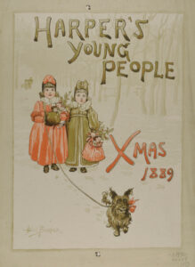 Cover for Harper’s Young People, Xmas 1889